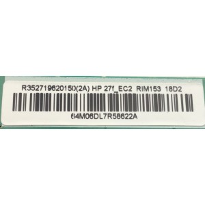 MAIN PARA MONITOR HP / NUMERO DE PARTE 352719620150 / R0171-2281-0112 / R352719620150 / NUMERO DE PANEL LM270WF7 (HS)(AL1) / MODELO HSTND-9951-K